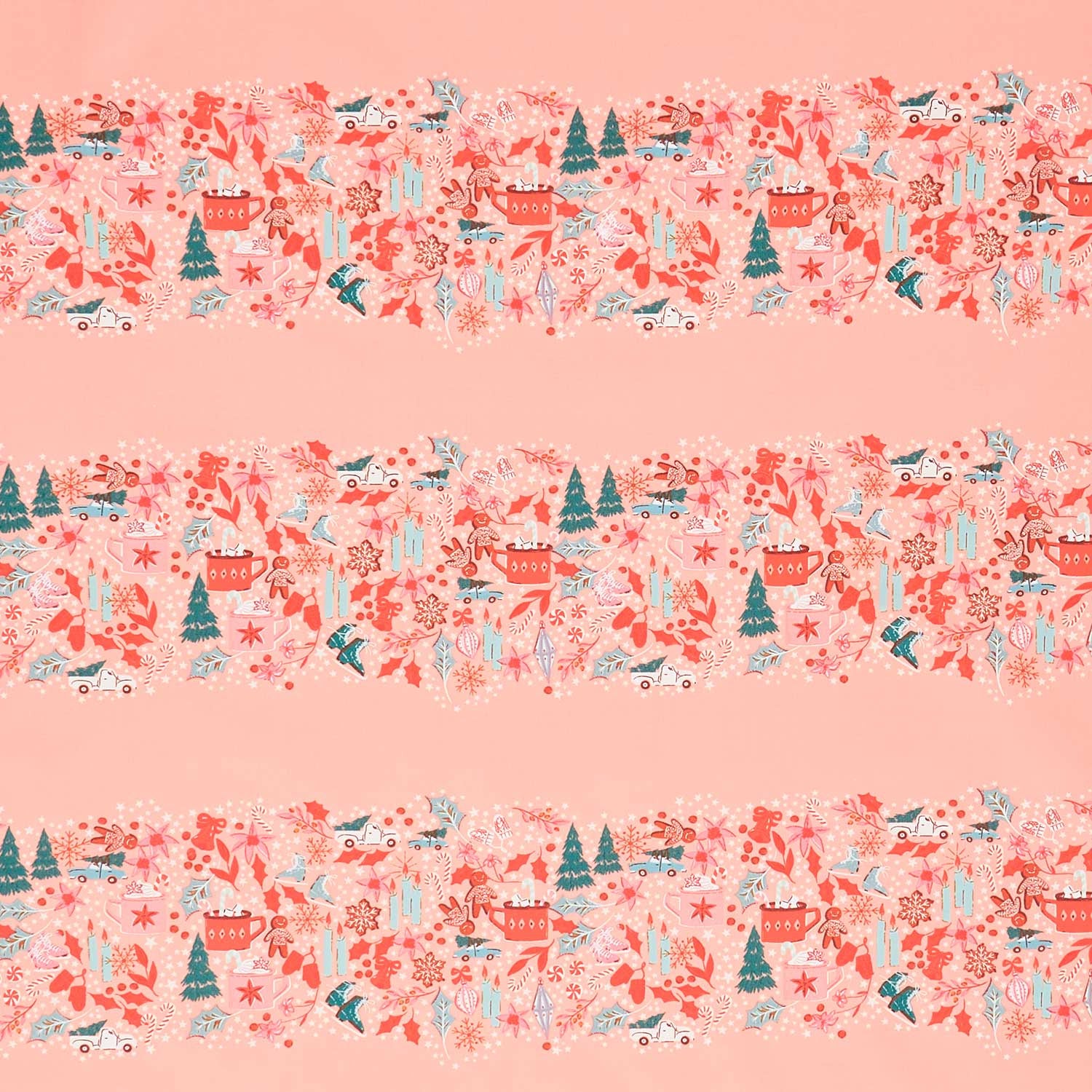 Christmas In The Cabin - Christmas Gatherings Pink