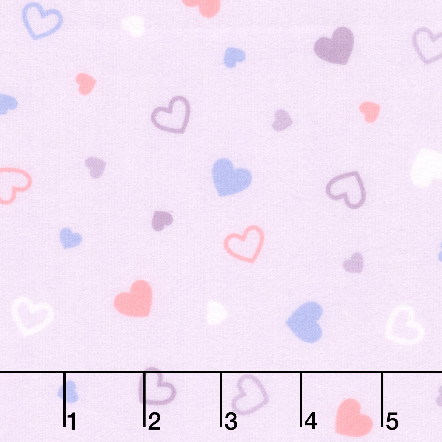 Cozy Cotton Flannels - Hearts Hyacinth