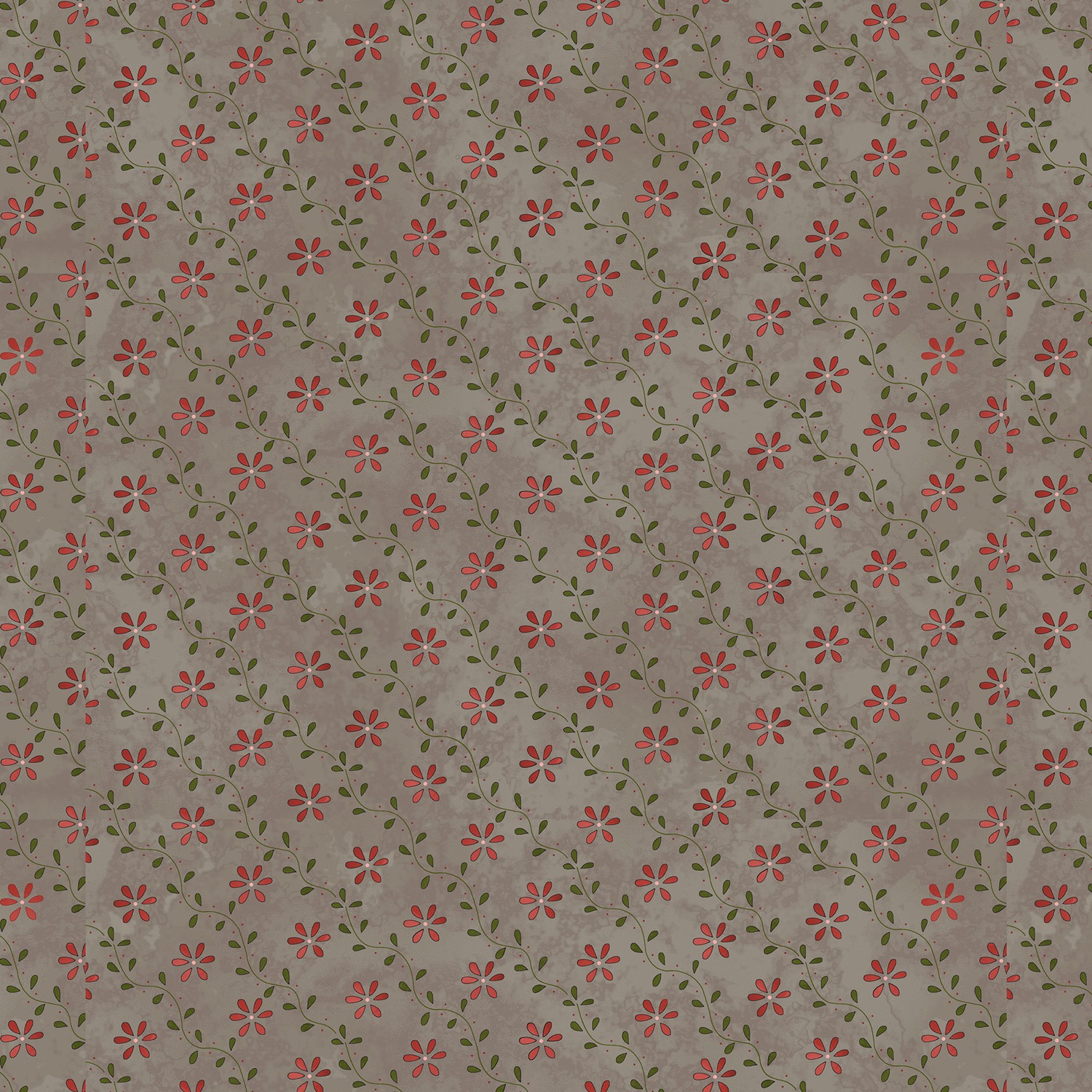 Birds of a Feather Diagonal Stripe Taupe Quilting Cotton Fabric Yardage - Taupe