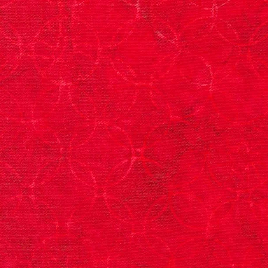Tonga Batiks - USA Connected Circles Cherry