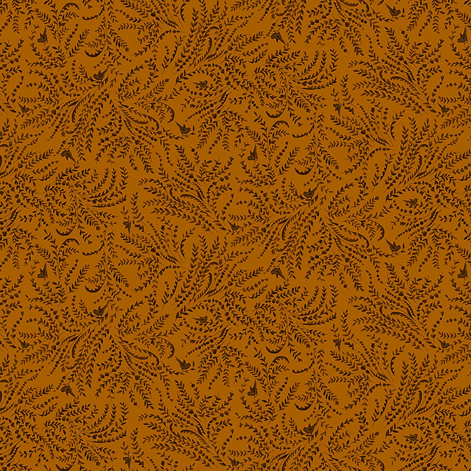 Scrap Basket Favorites - Birds and Toile - Orange