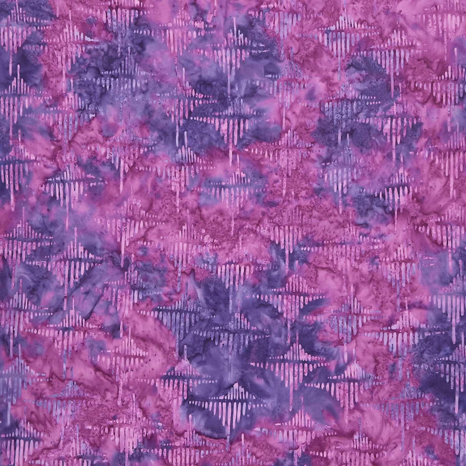 Fairy Floss Batiks - Woodblock Lines Purple