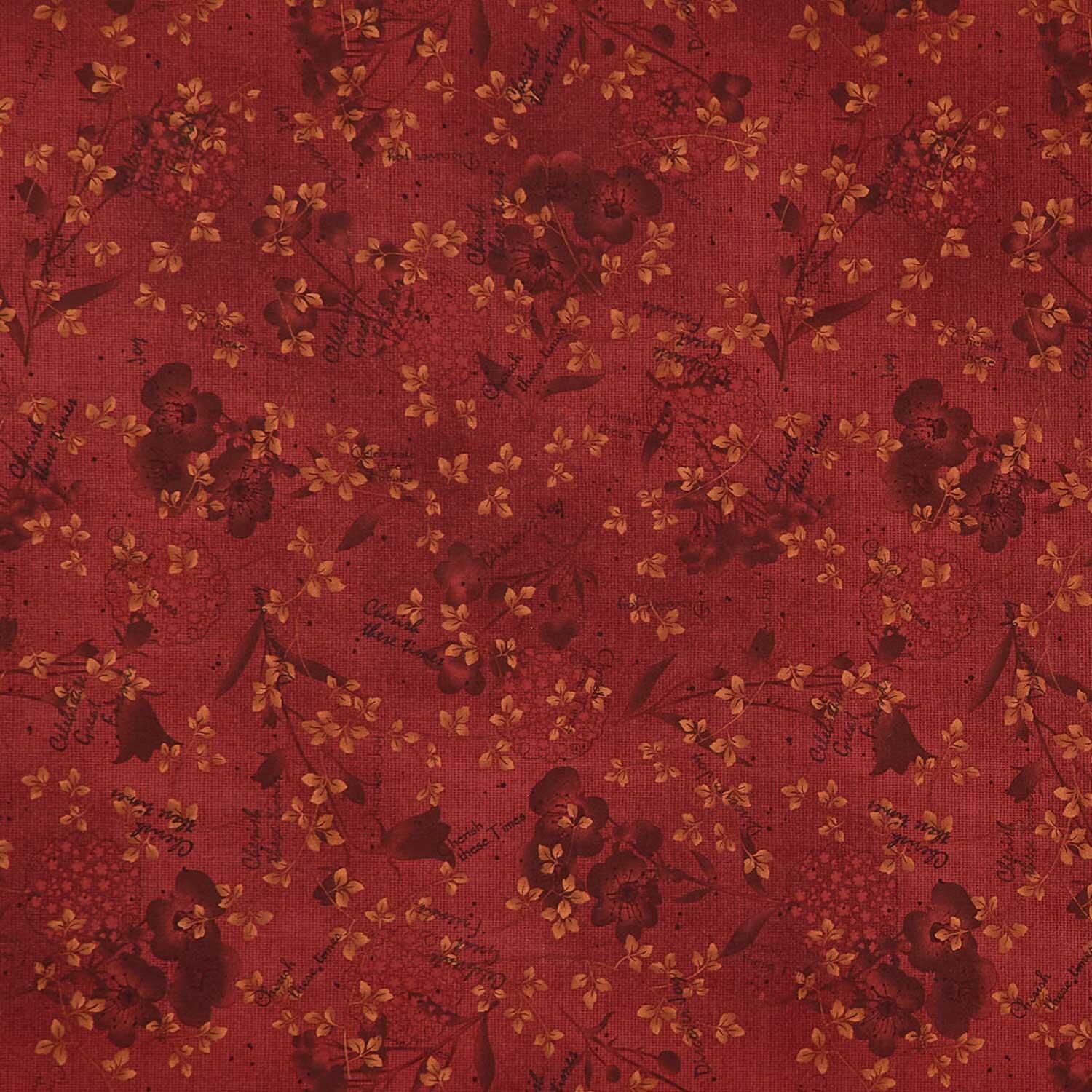Flossie's Flowers - Mixed Media Red