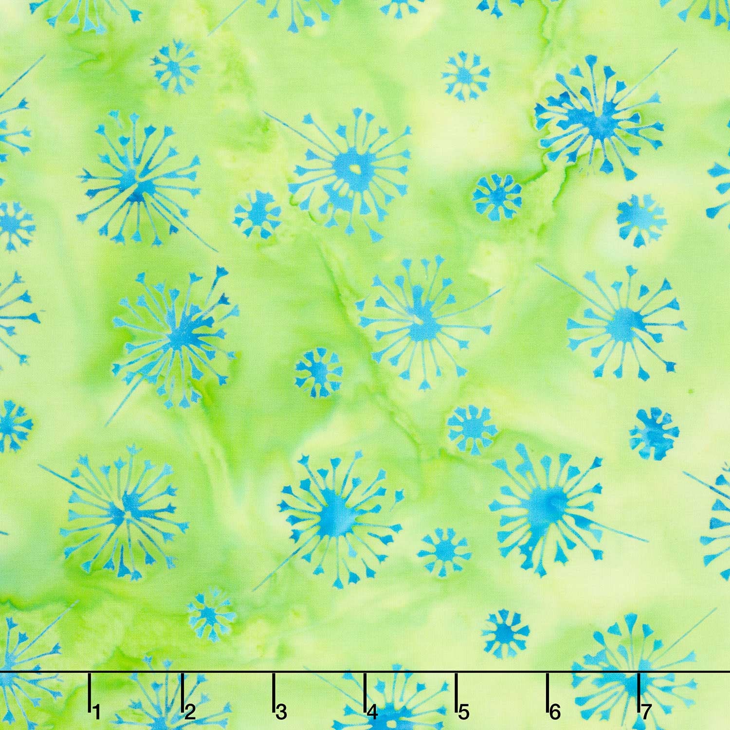 Just Dandy Batiks - Wispy Dandelions Green