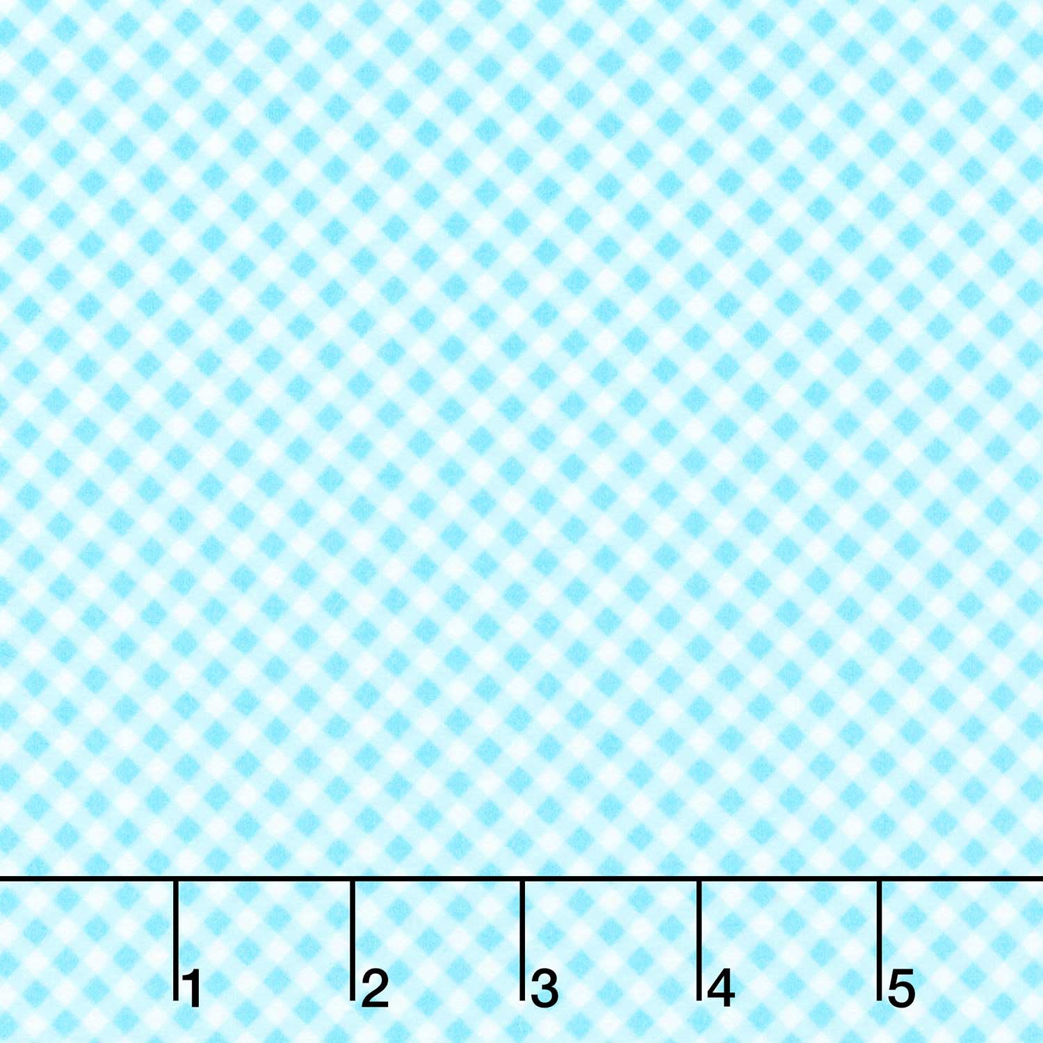 Playtime Flannel - Bias Gingham Aqua
