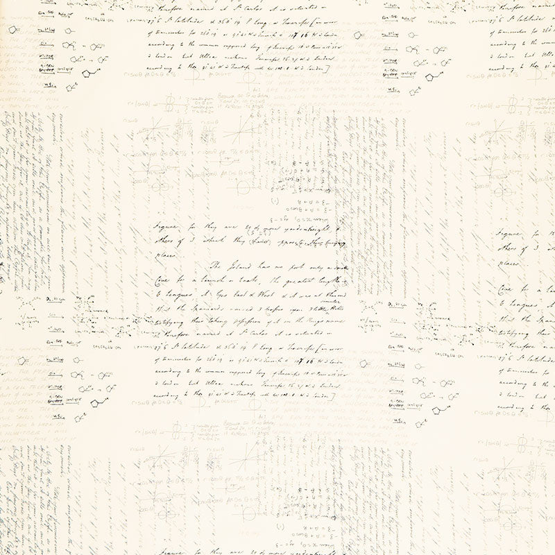 Modern Background - Text Script Eggshell 108" Wide Backing