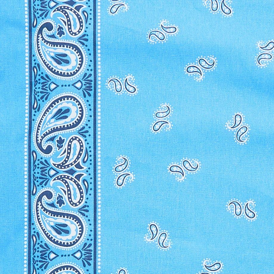 Classic Retro Toweling - Blue Bandana 16" Toweling
