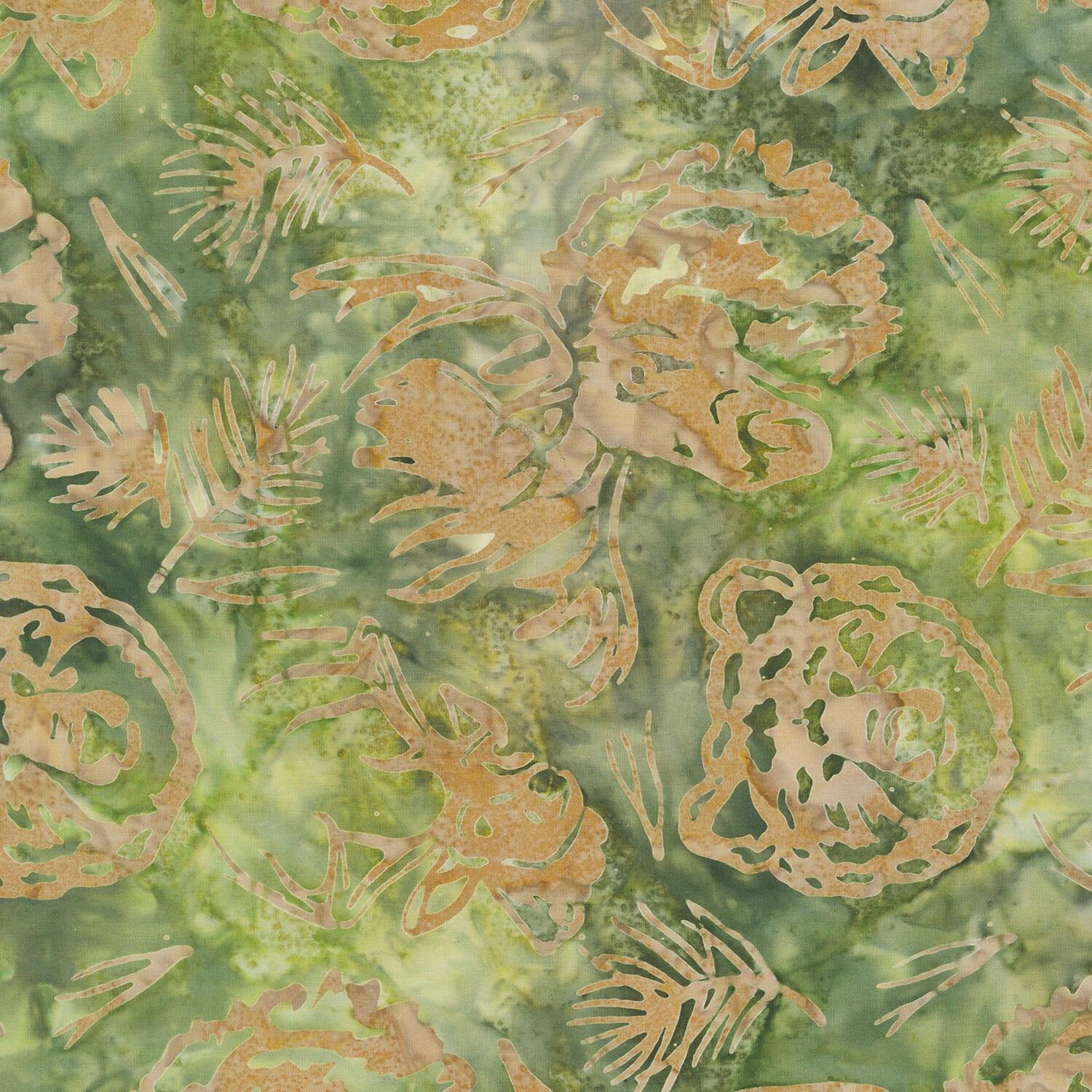Artisan Batiks - Woodland Wonders Animals Olive