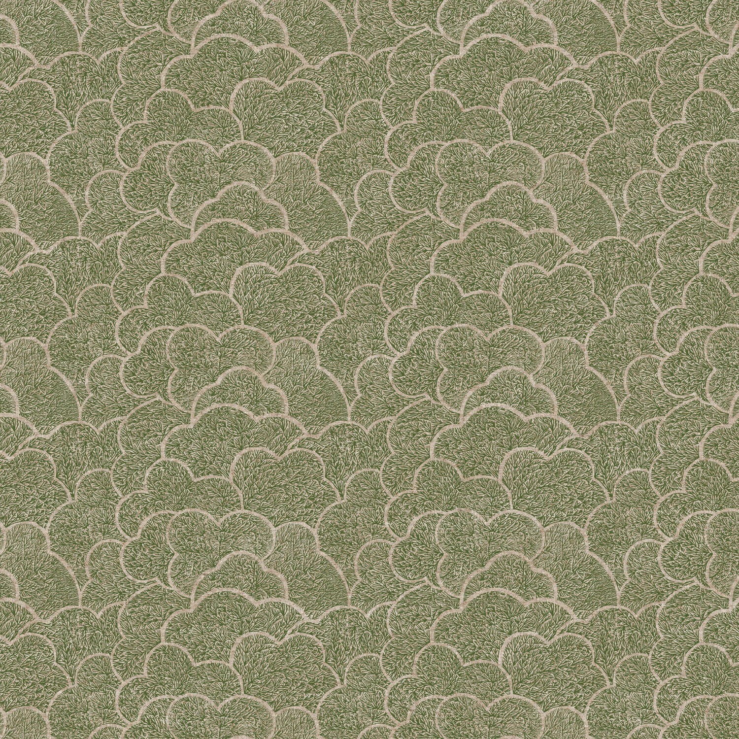 Grove Trees Green Quilting Cotton Fabric Yardage - Green