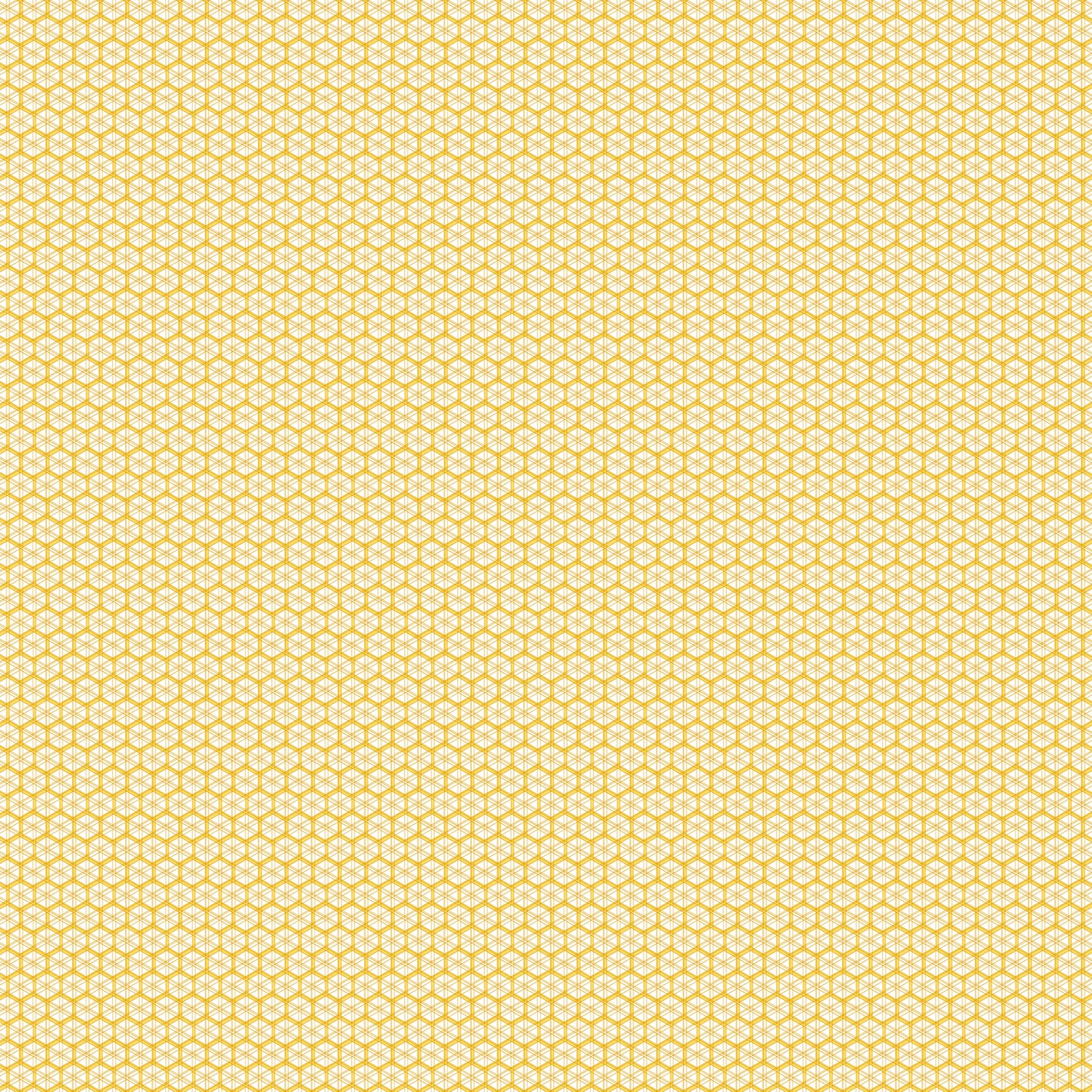 Bee Happy Honeycomb White Quilting Cotton Fabric Yardage - White