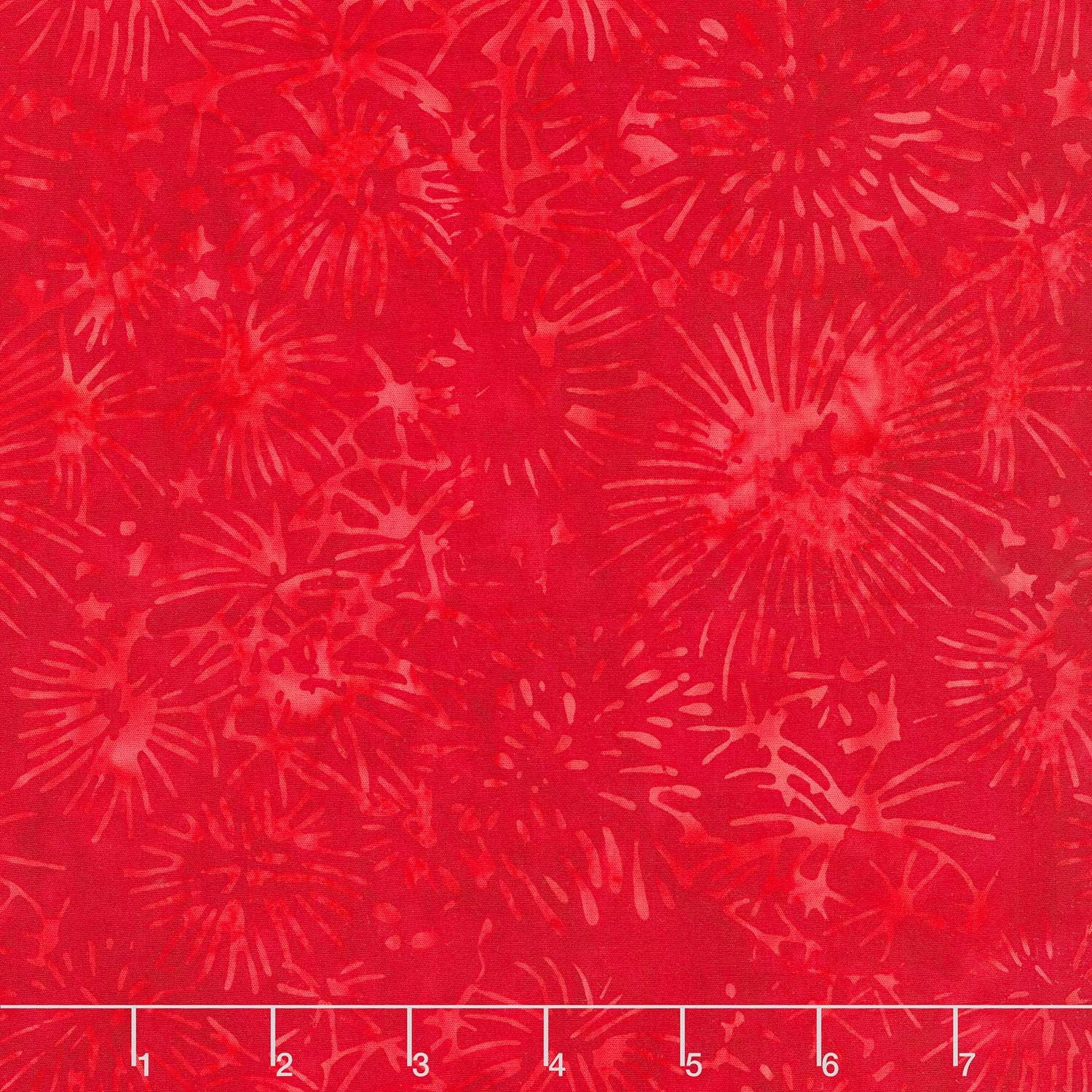 Tonga Batiks - USA Fireworks Red