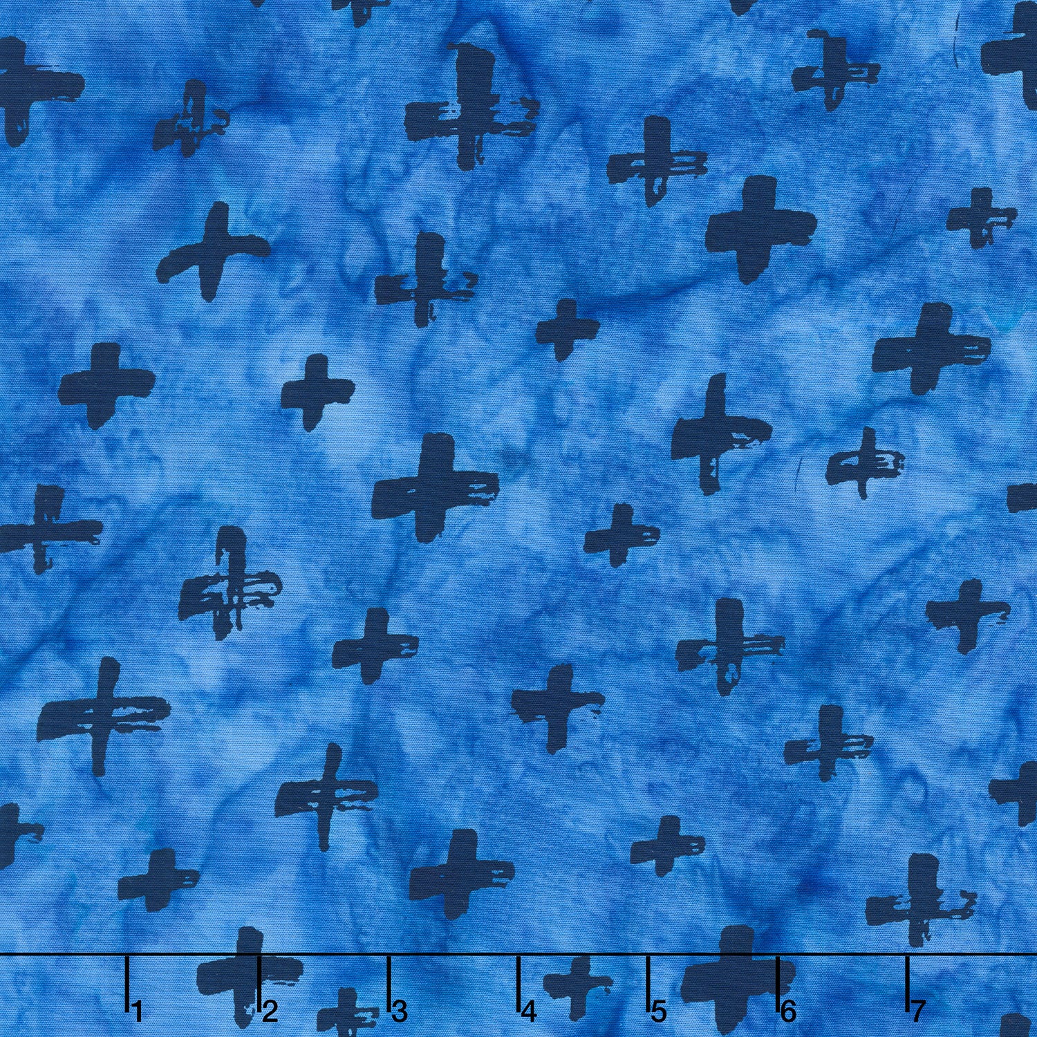Indigo Batiks Vol. 2 - Crosses Blue