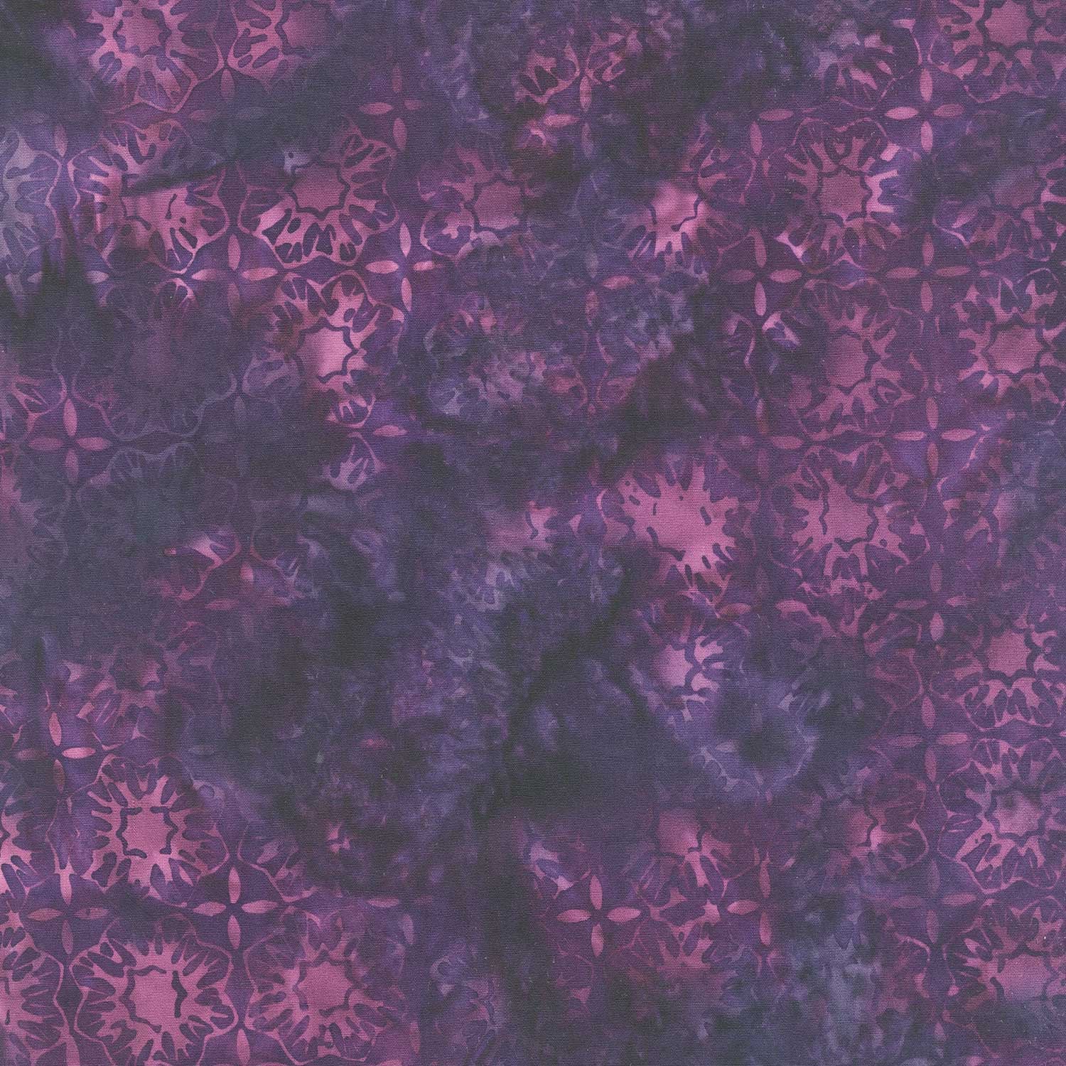 Reflections Batiks - Square Flower Purple