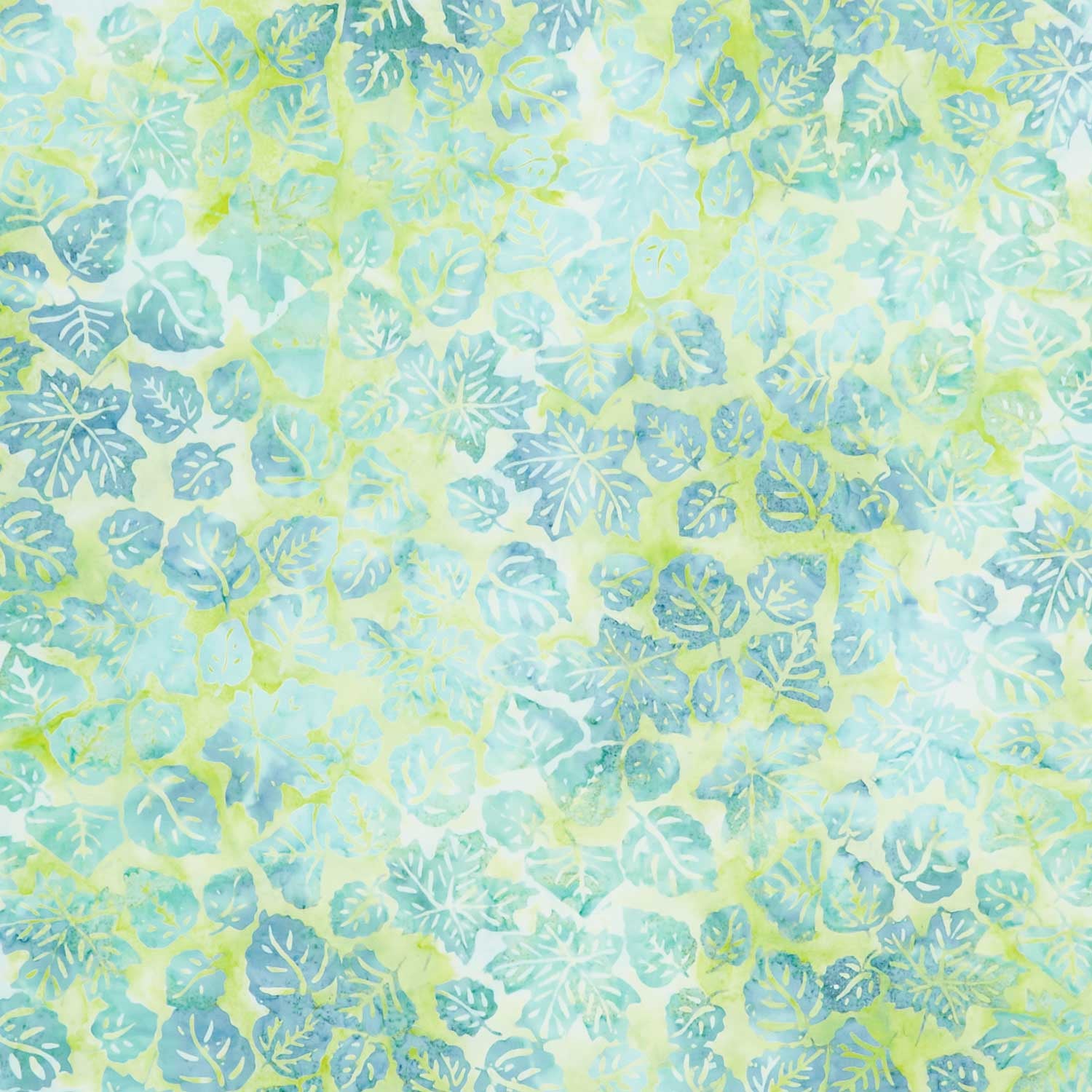 Breezy Batiks - Leaf Pile Green Chartreuse