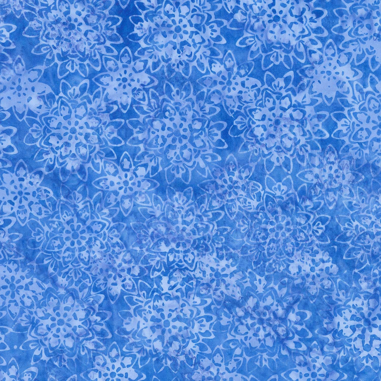 Reflections Batiks - Mosaic Flower Blue