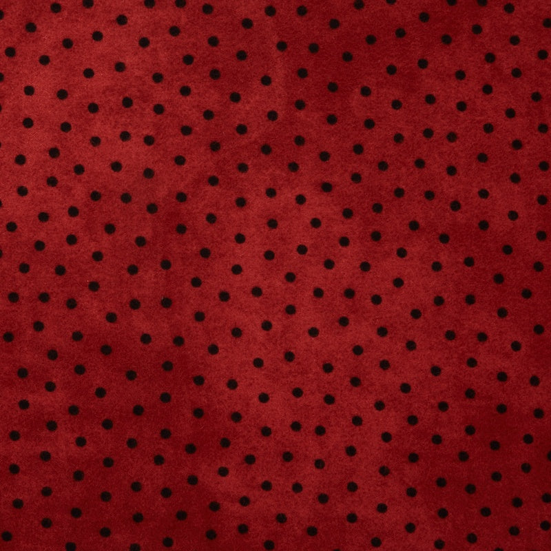 Woolies II Flannel - Polka Dots Deep Red