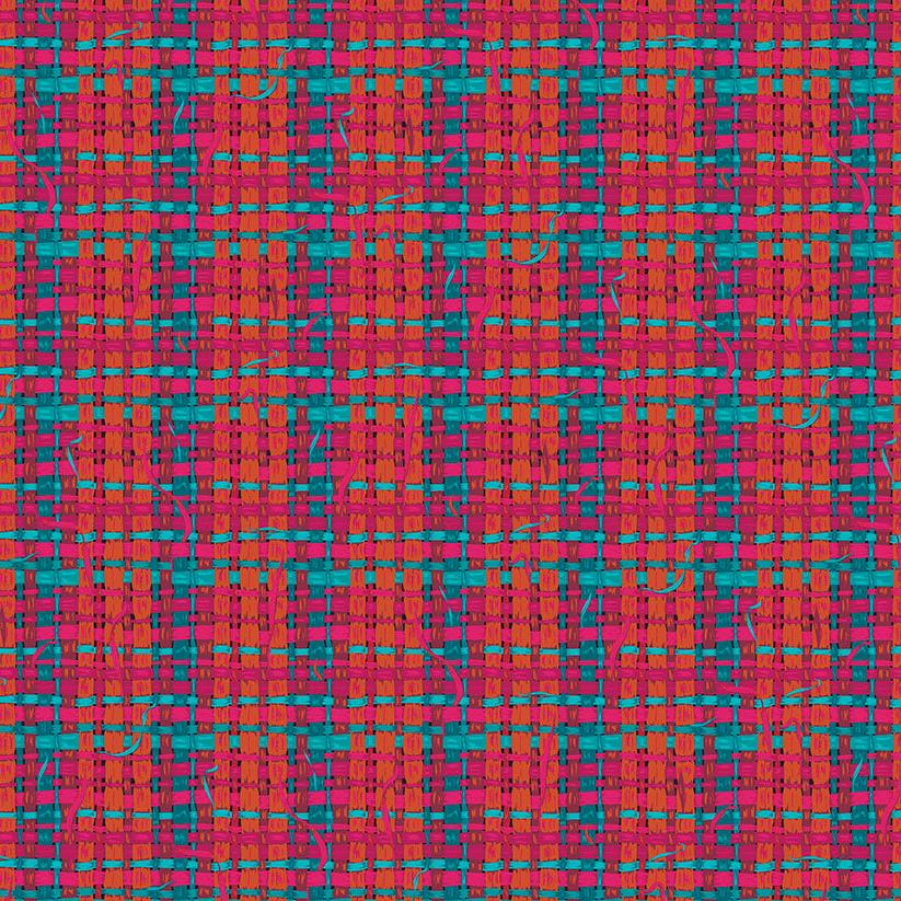 Land Art 2 - Tressage (Plaid) in Rouge Red