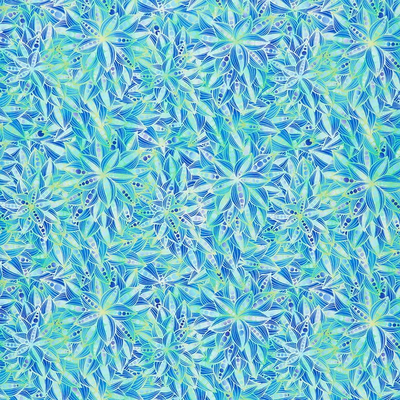 Dazzle - Bloom Blue Digitally Printed