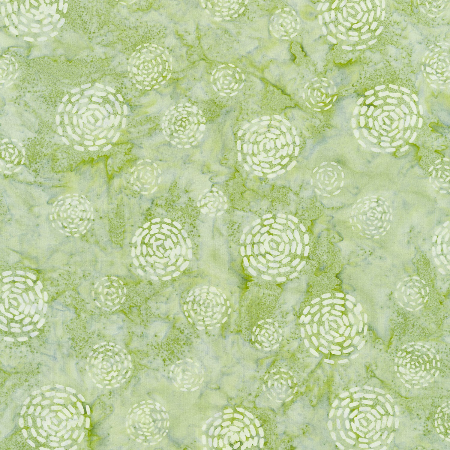 Tranquil Moments Batiks - Stitched Circles Sage