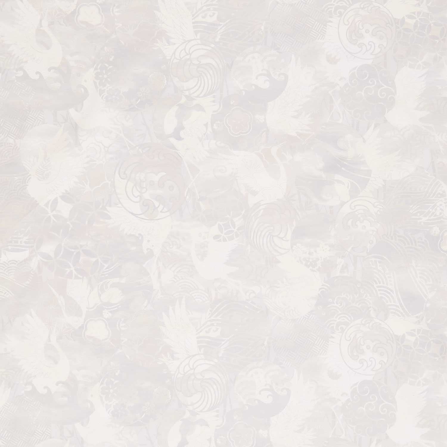 Oriental Gardens - Emblems Cream Digitally Printed