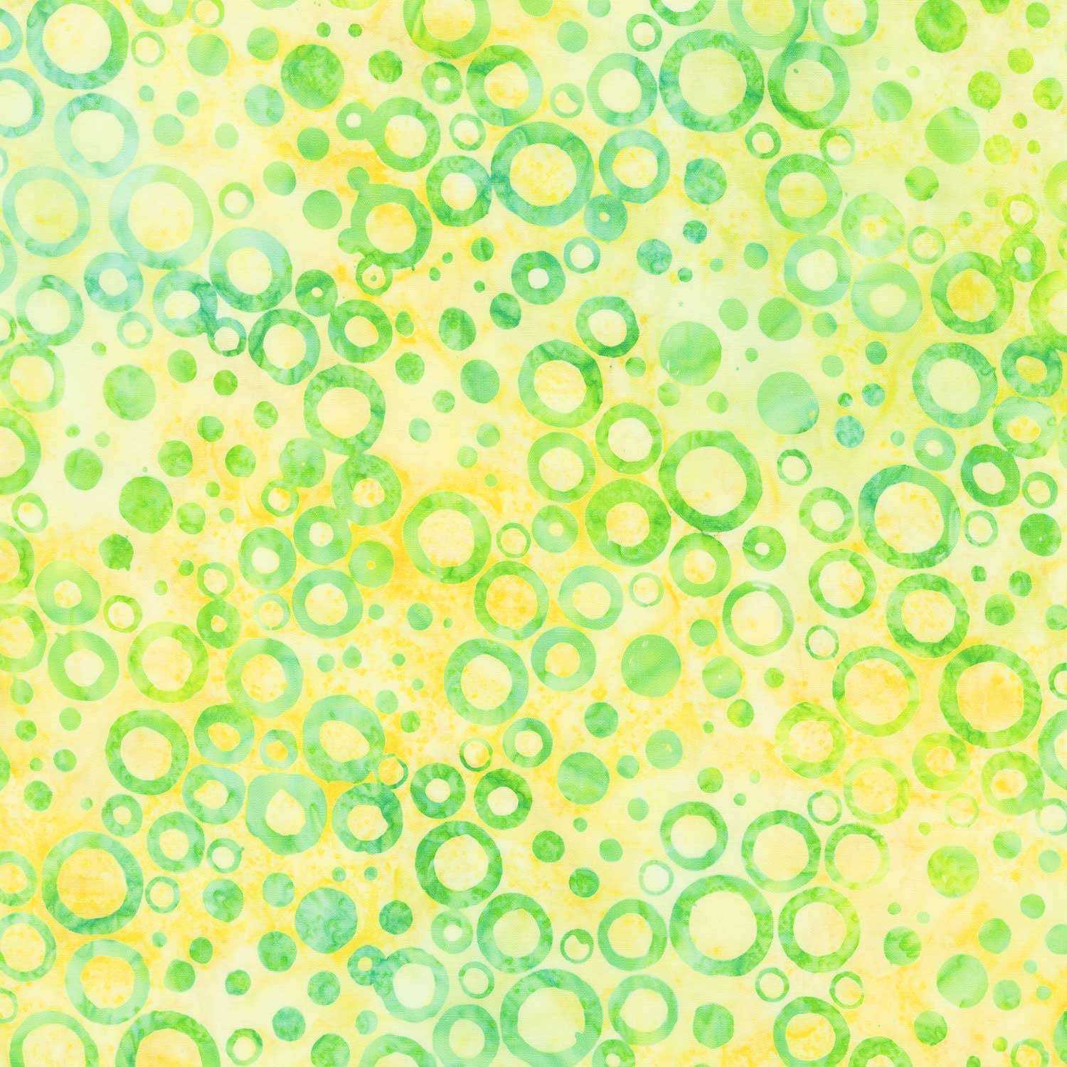 Artisan Batiks - Dotted Circles Lemon