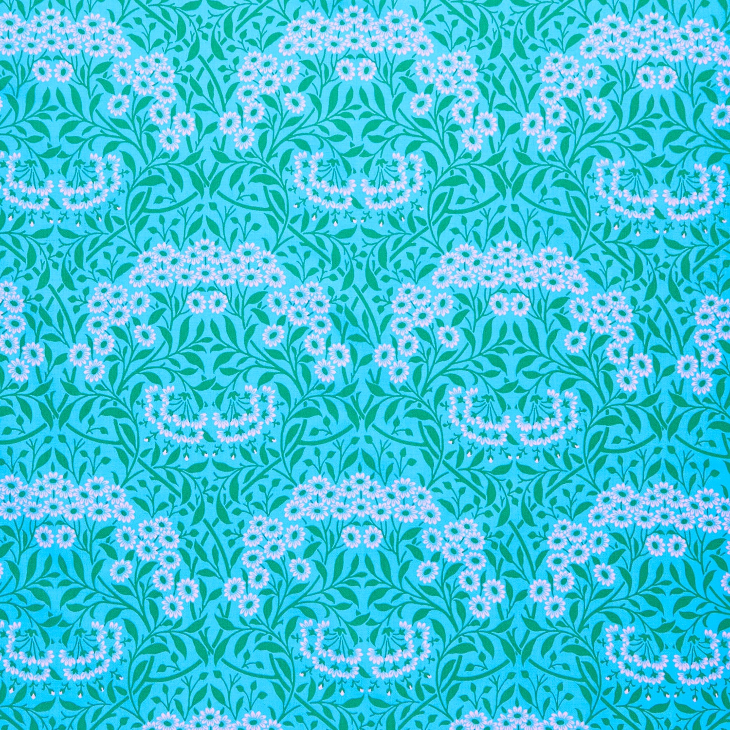 Kaffe Fassett x The Original Morris & Co. - Michaelmas Daisy Aqua