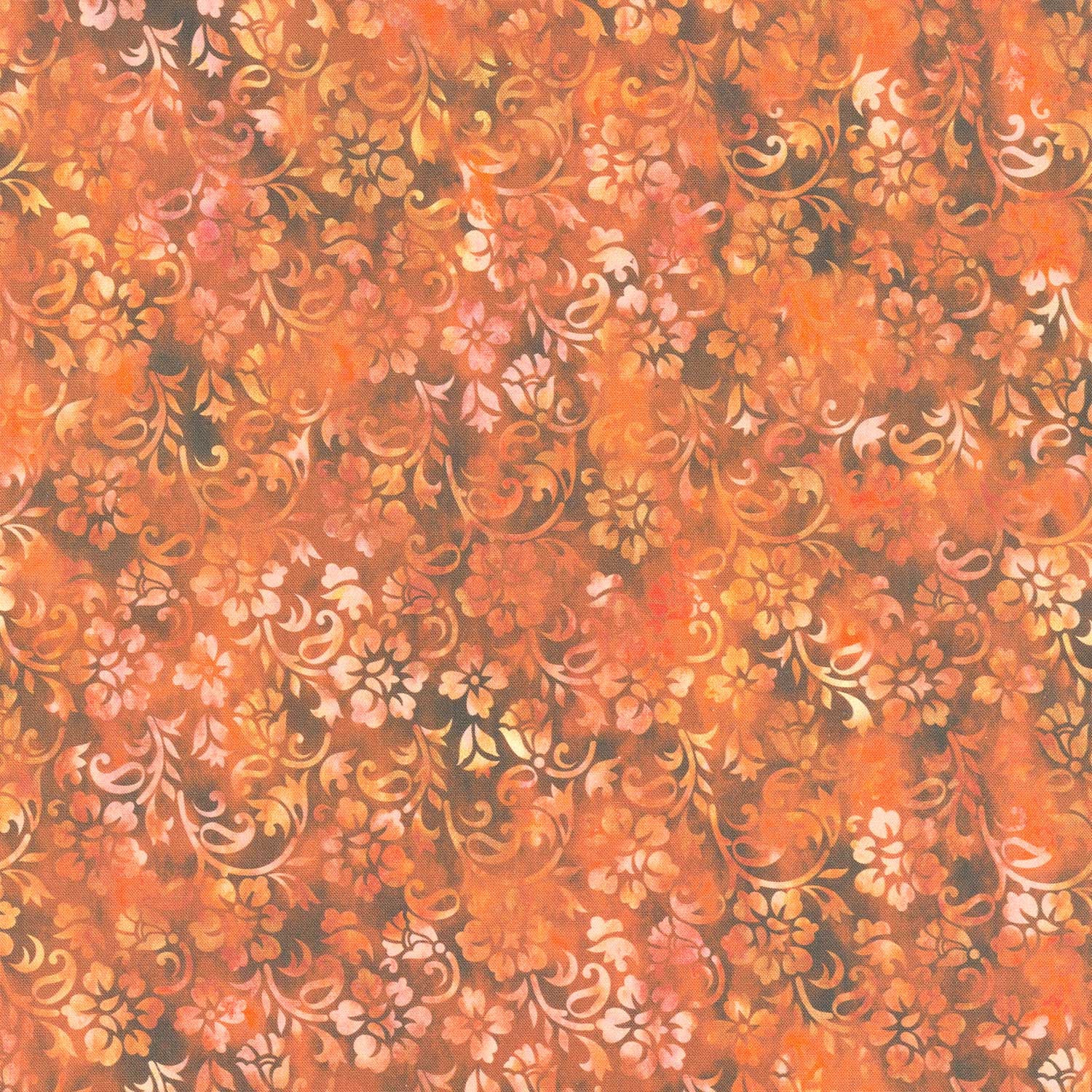 Prism II - Floral Vines Rust