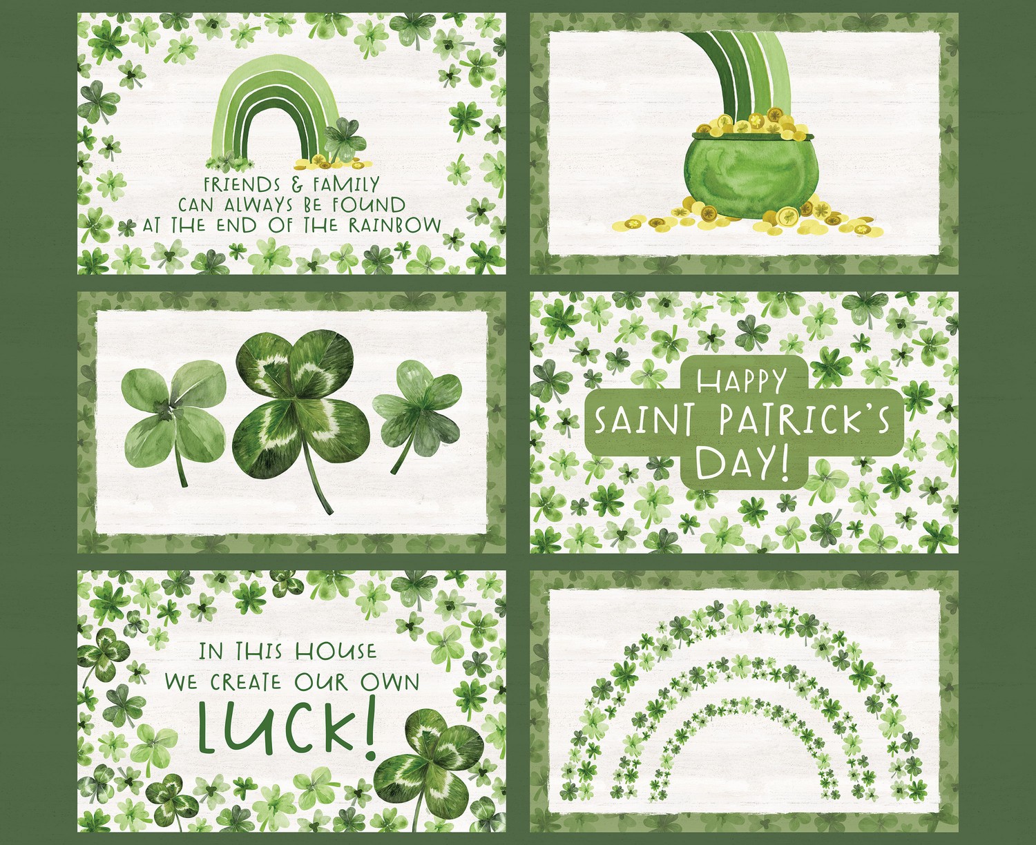 Monthly Placemats March Multi Quilting Cotton Fabric Panel - Multi