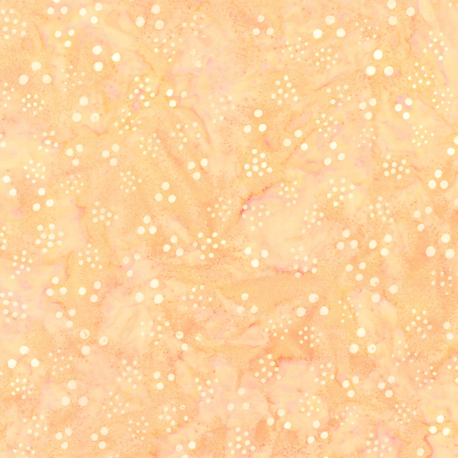 Tranquil Moments Batiks - Lots of Dots Cantaloupe