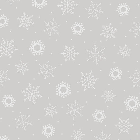 Quilting Illusions - Snowflakes in Gray