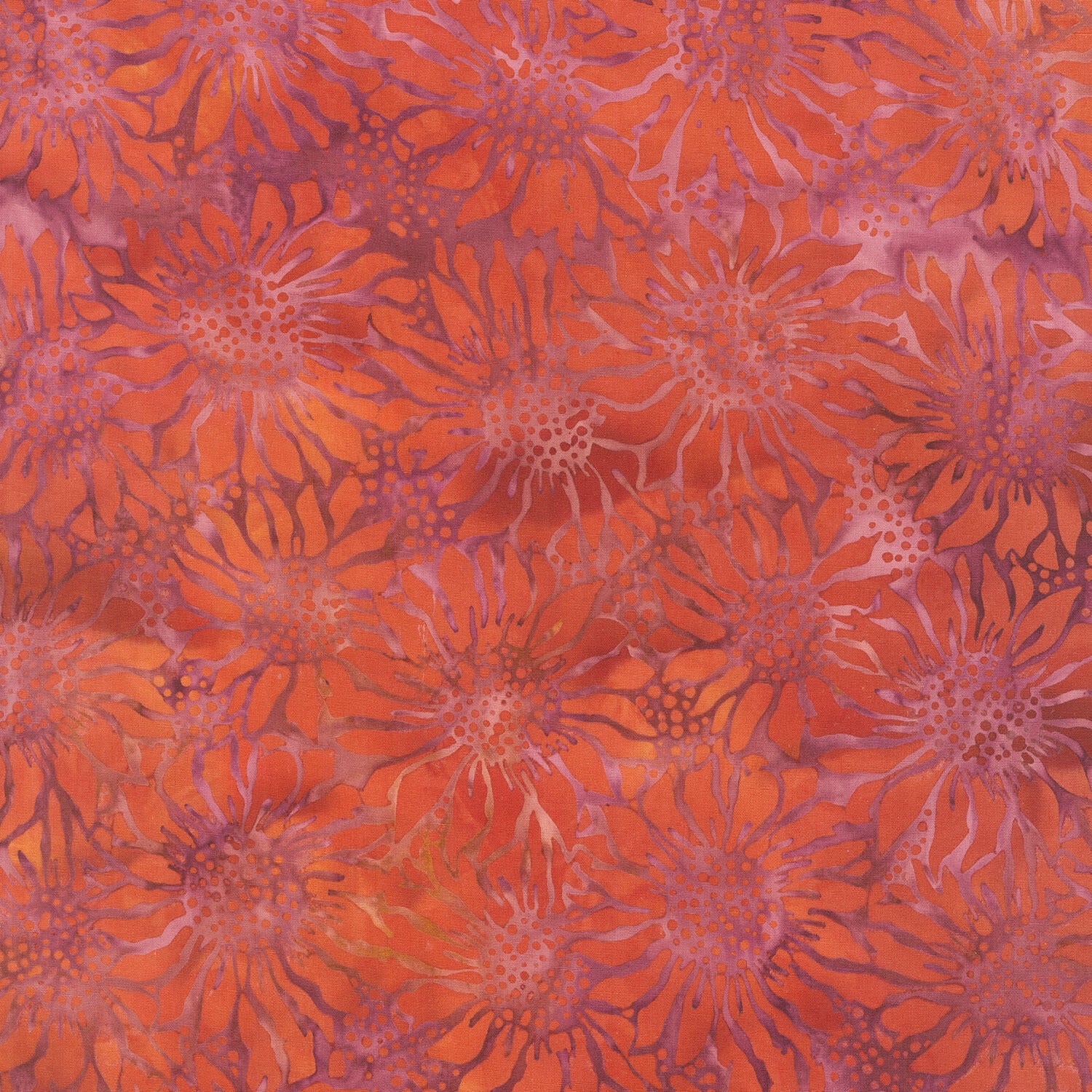 Autumn Ember Batiks - Sunflowers Pink Magenta