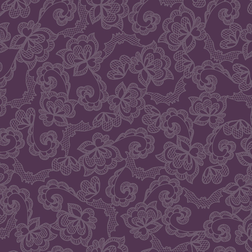 Web of Roses - Bat Lace - Purple