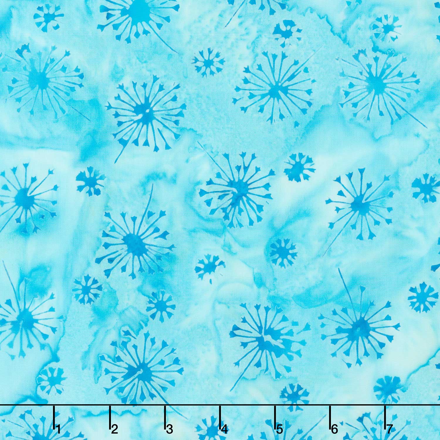 Just Dandy Batiks - Wispy Dandelions Blue