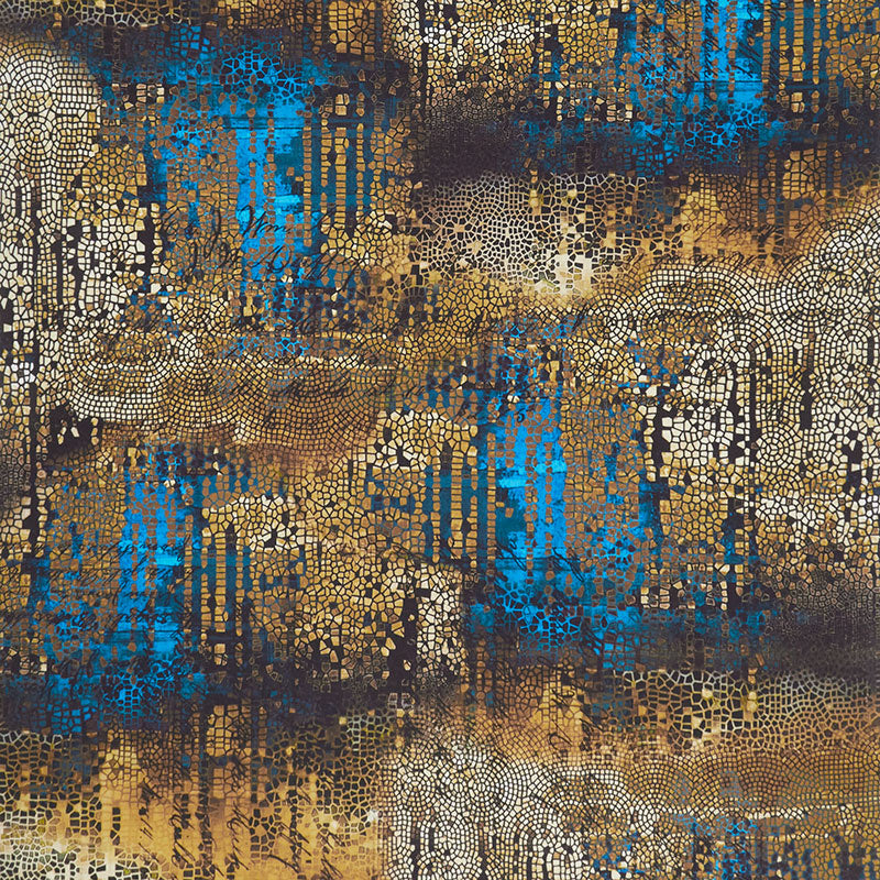 Abandoned 2 - Gilded Mosaic Gold Digitally Printed