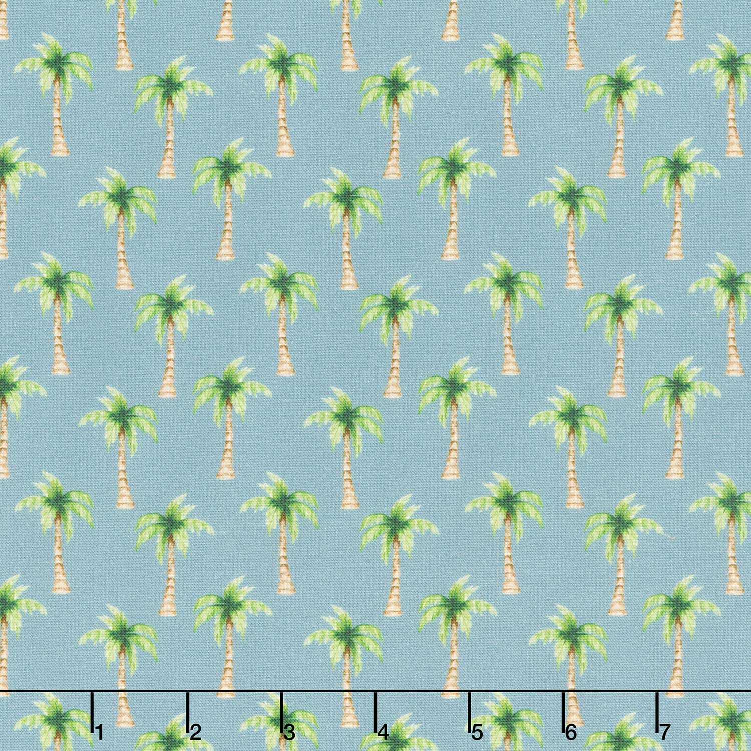 Pirates Ahoy - Palm Trees Blue