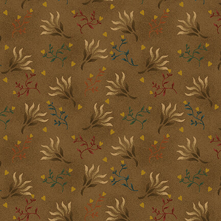 108" Spiced Quilt Backing - Seaweed in Brown