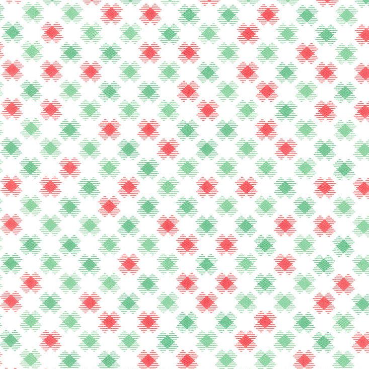 Reindeer Games - Checkered Squares Winter White