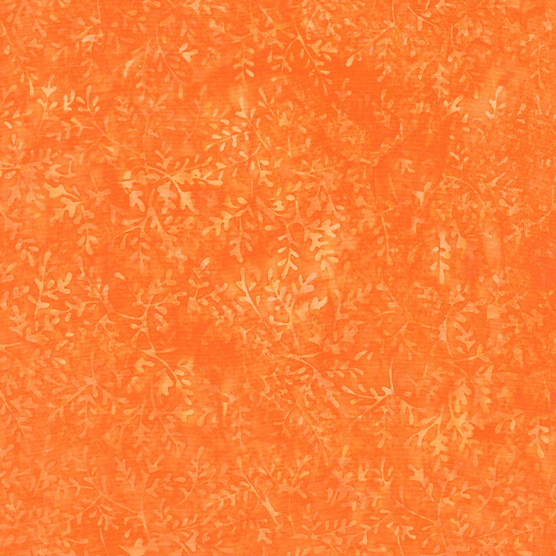 Honey Bee Batiks - Sprig Orange Copper