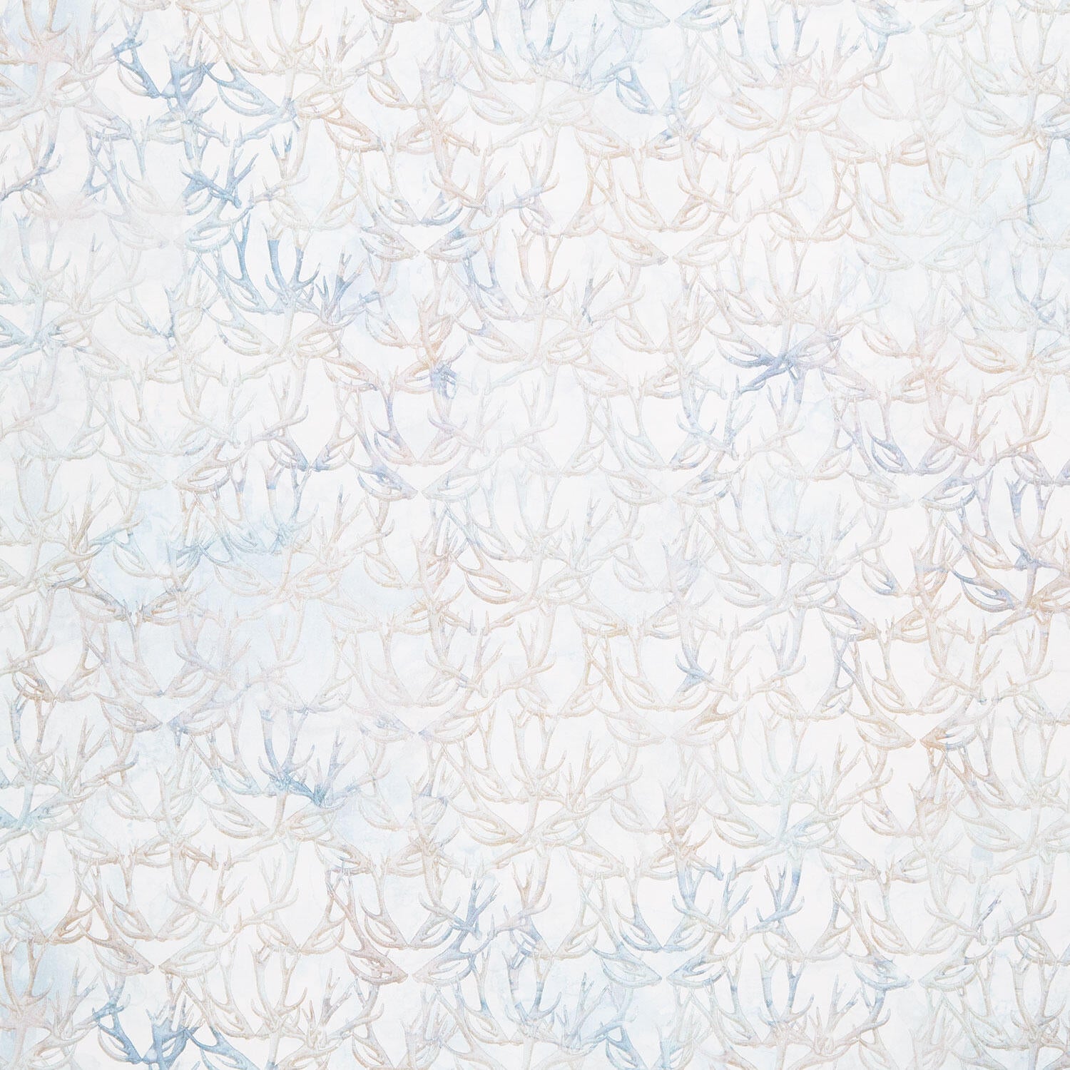 Highland View - Antlers White Multi Digitally Printed