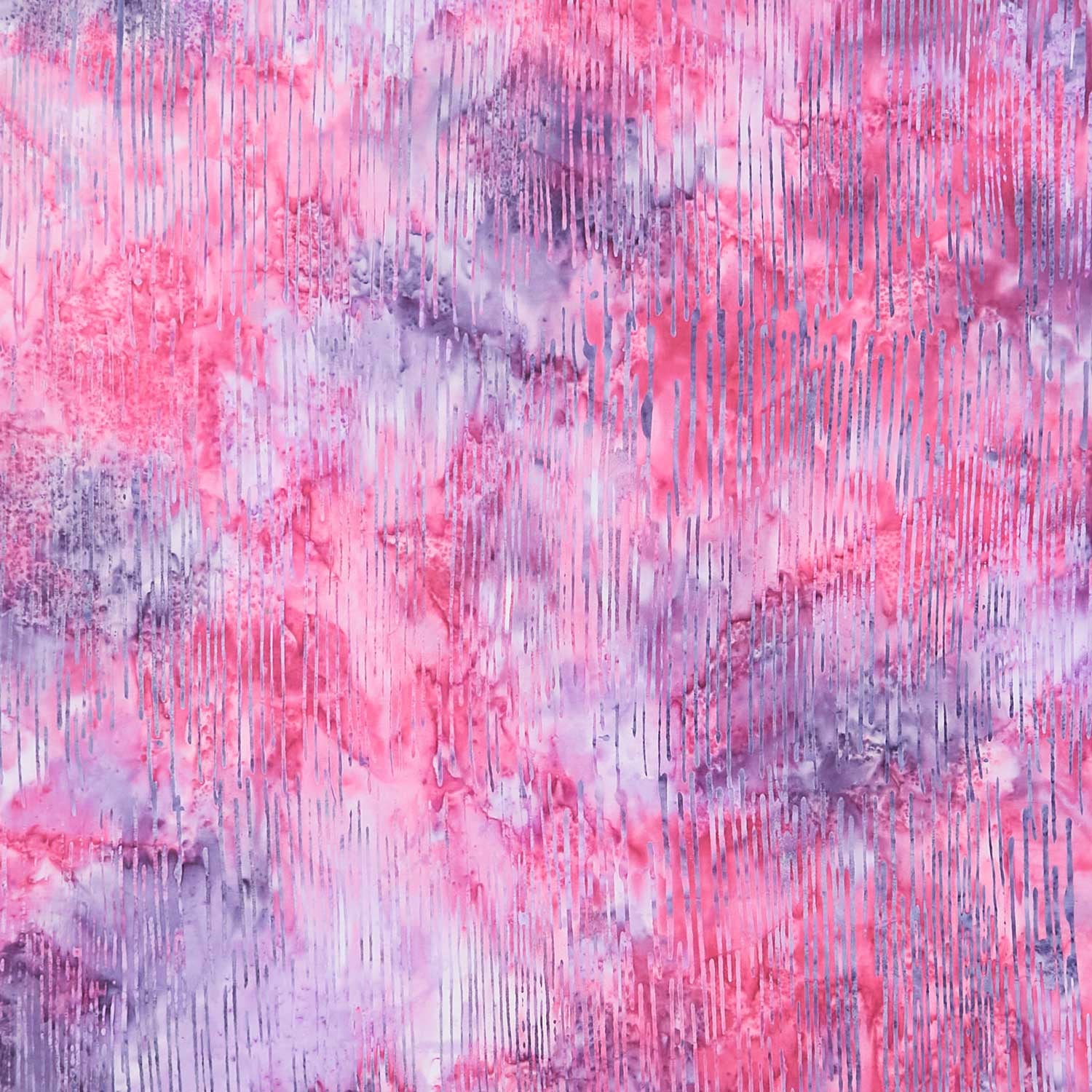 Fairy Floss Batiks - Woodblock Scratches Purple