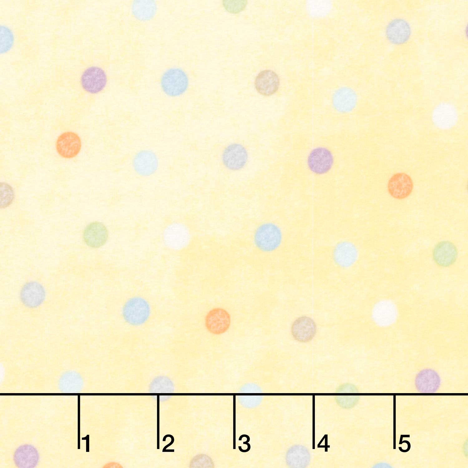Little Chicks - Multi Dots Yellow Flannel