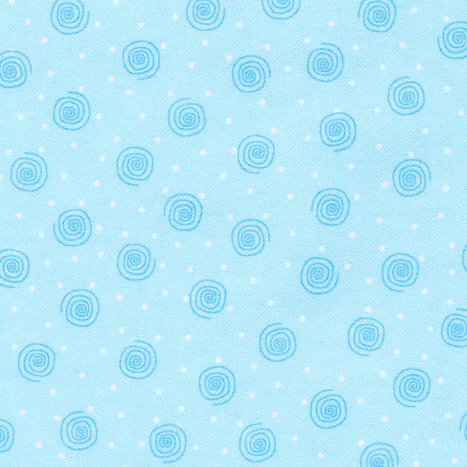 Comfy Flannel® - Swirl Dot Light Blue