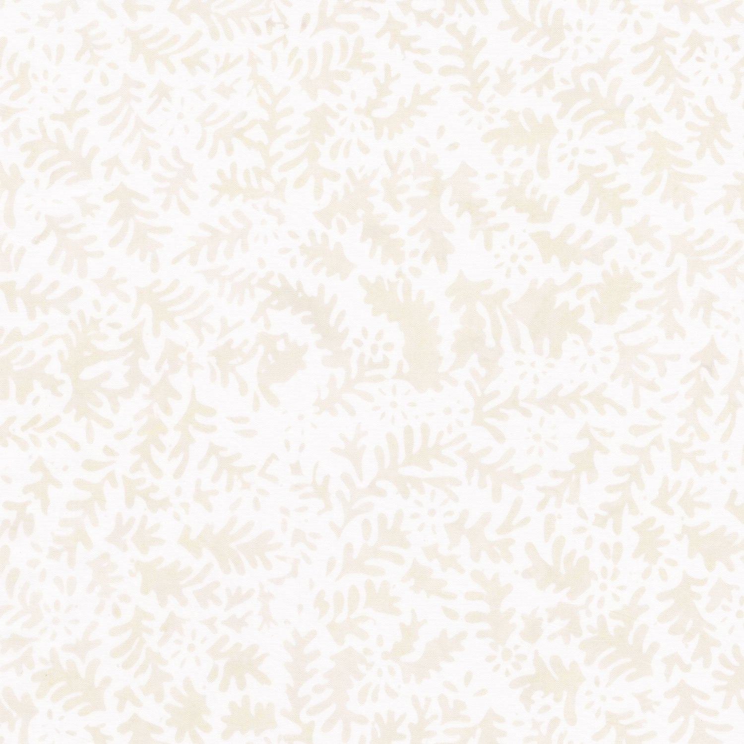 Tonga Batiks - Vanilla Stamped Ferns & Flowers Paper