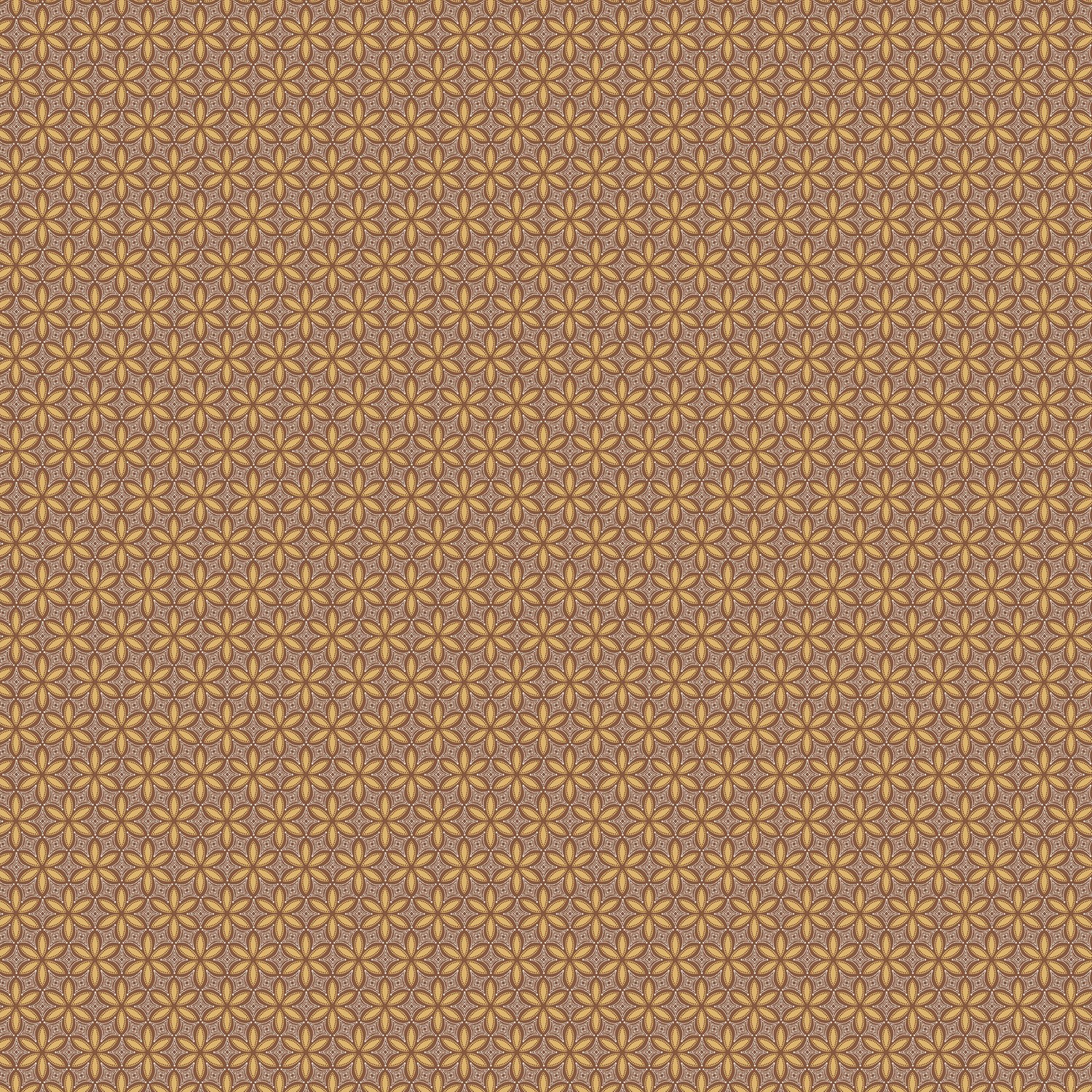 Swallowtail Grove Aster II Lt Ochre Quilting Cotton  Fabric Yardage - Lt Ochre