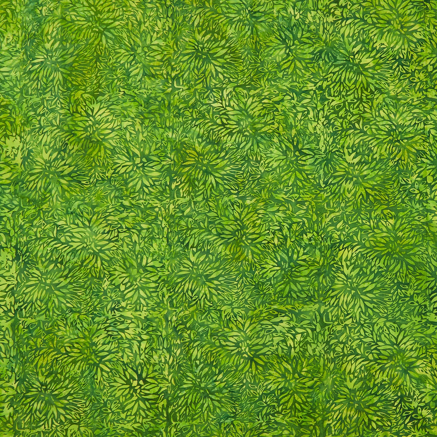 Tranquil Garden Batiks - Floral Overall Ivy